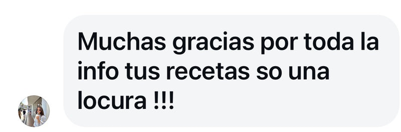 Mensaje real de Instagram