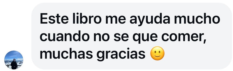 Mensaje real de Instagram